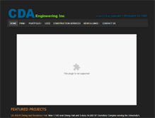 Tablet Screenshot of cdaengineering.com